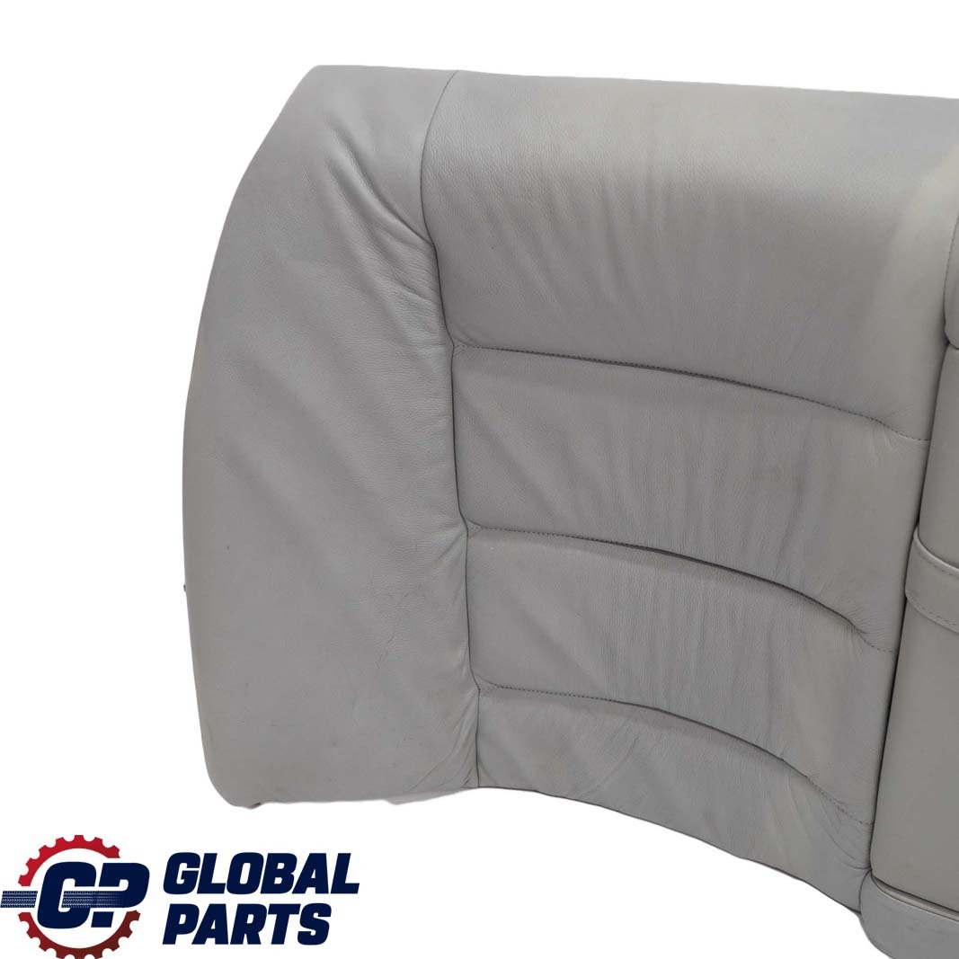 BMW 3 E36 Saloon Rear Seat Bench Backrest Cover Light Grey Leather Montana