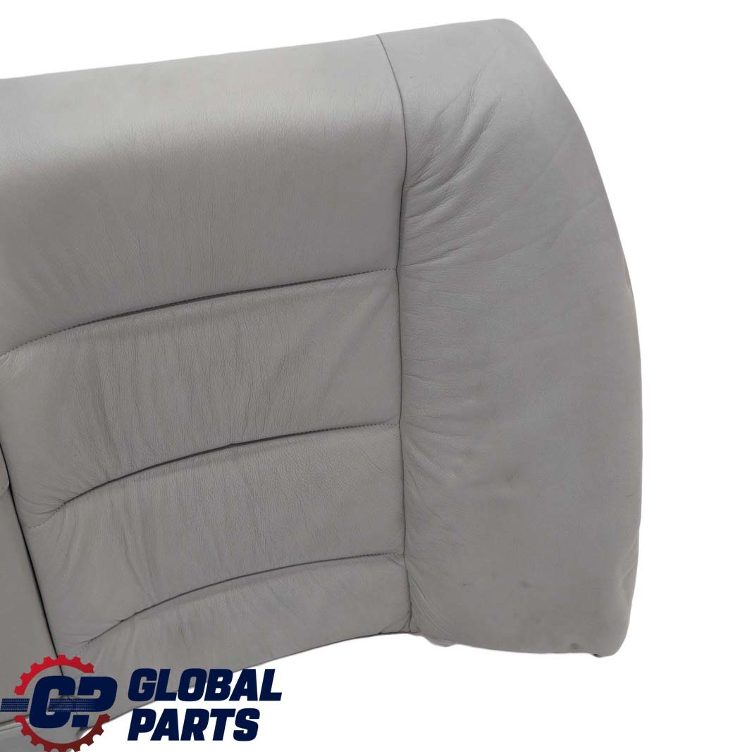 BMW 3 E36 Saloon Rear Seat Bench Backrest Cover Light Grey Leather Montana