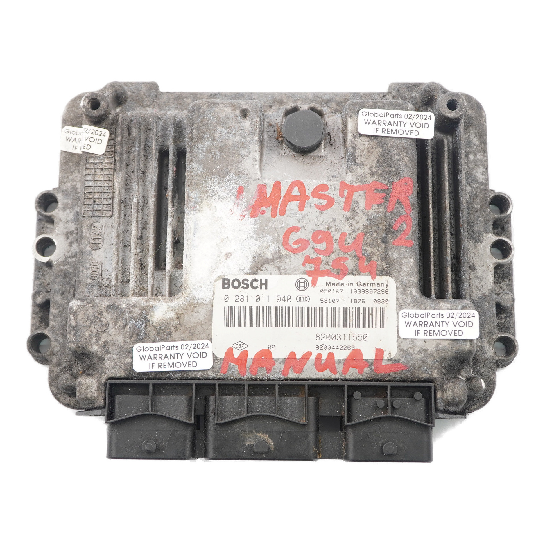 Renault Master 2 G9U 754 2.5 dCi Diesel Engine Unit ECU 8200311550 Manual