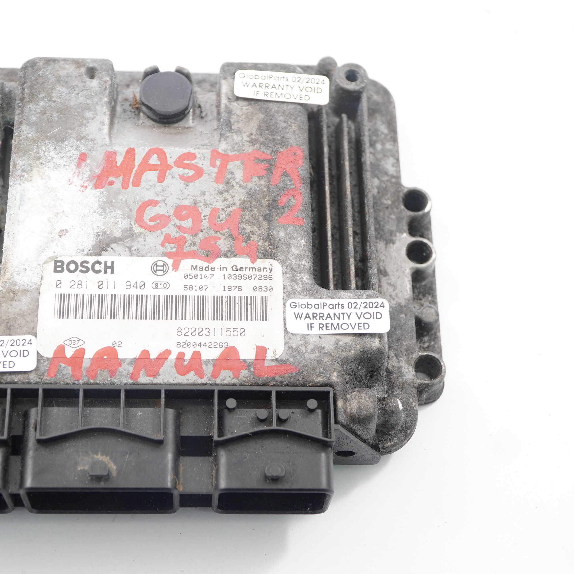 Renault Master 2 G9U 754 2.5 dCi Diesel Engine Unit ECU 8200311550 Manual