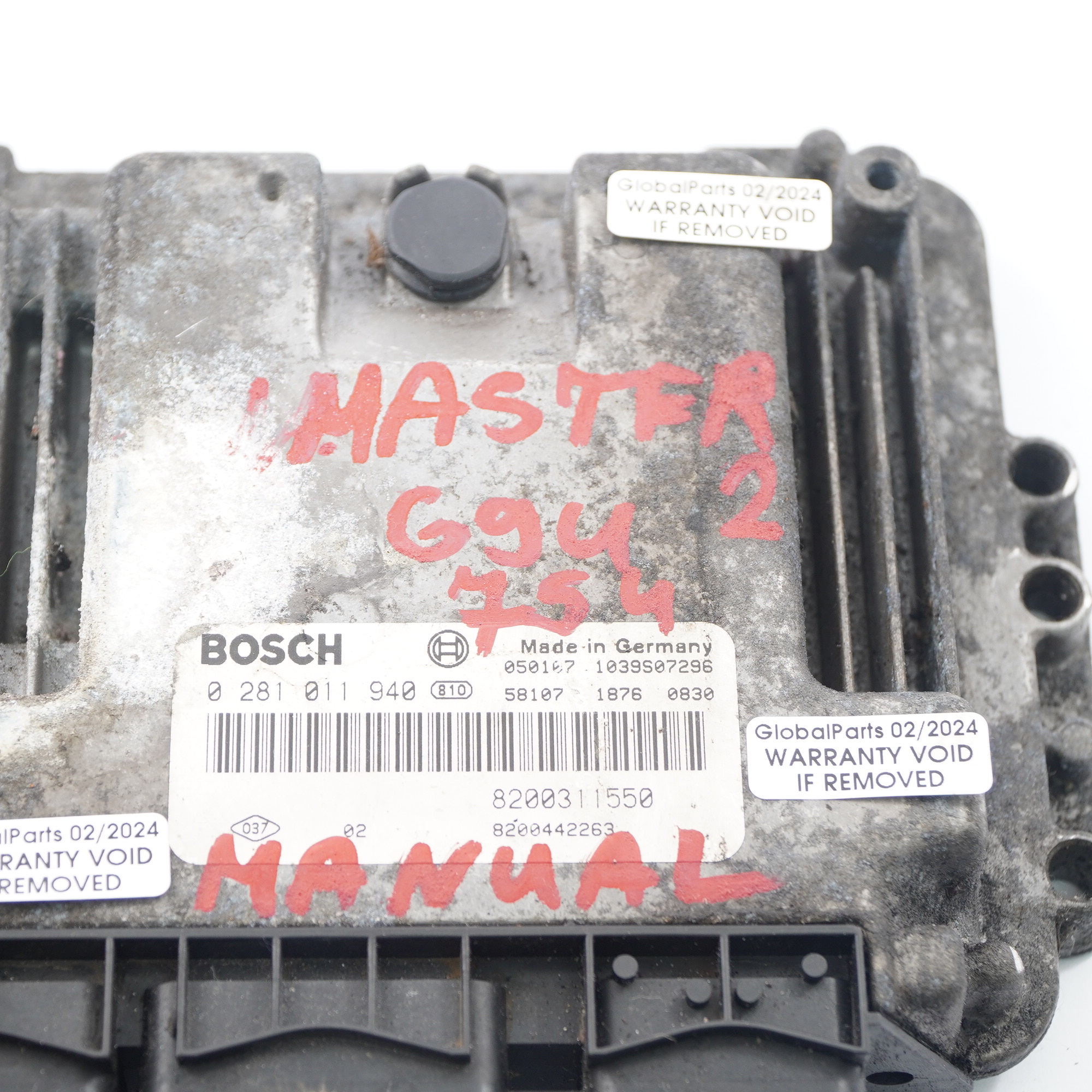 Renault Master 2 G9U 754 2.5 dCi Diesel Engine Unit ECU 8200311550 Manual