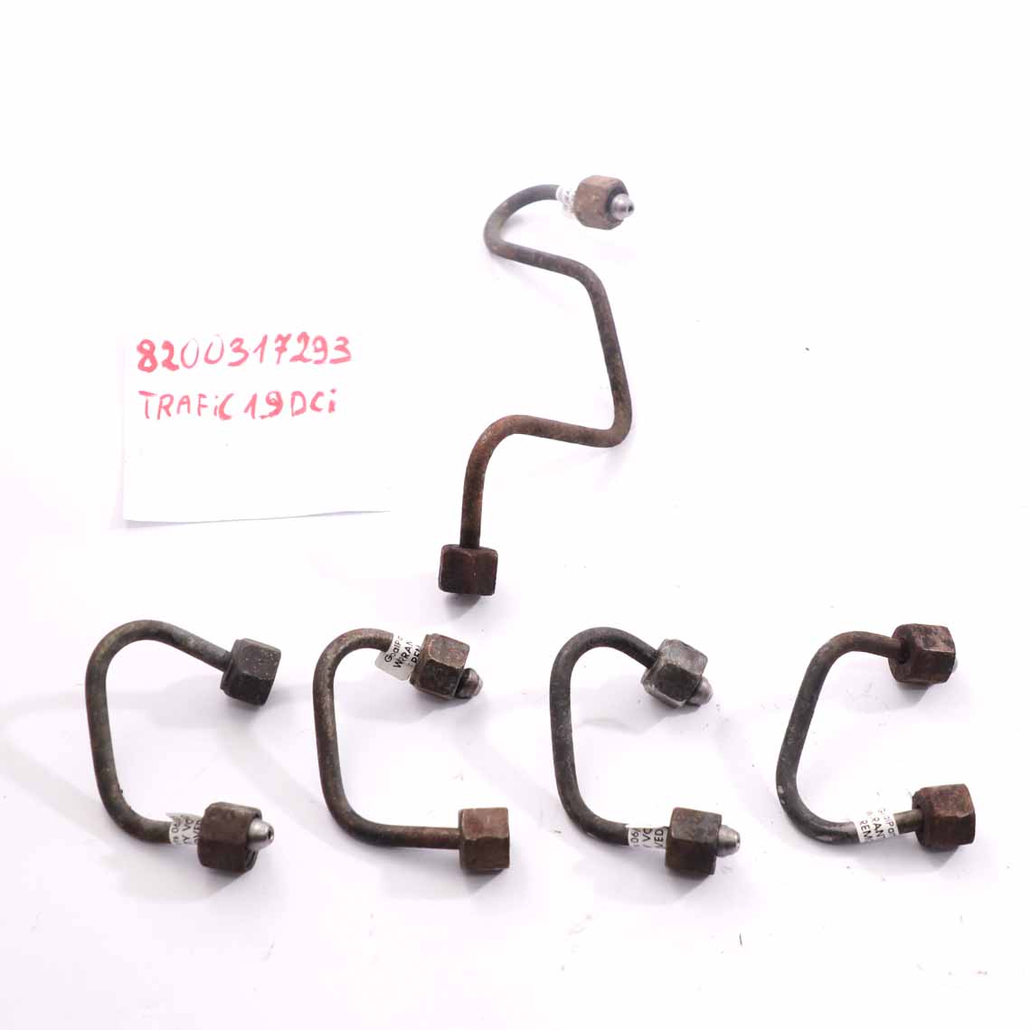 Renault Trafic 1.9 DCI Pressure Pipe Fuel Injection Line Rail Set 8200317293