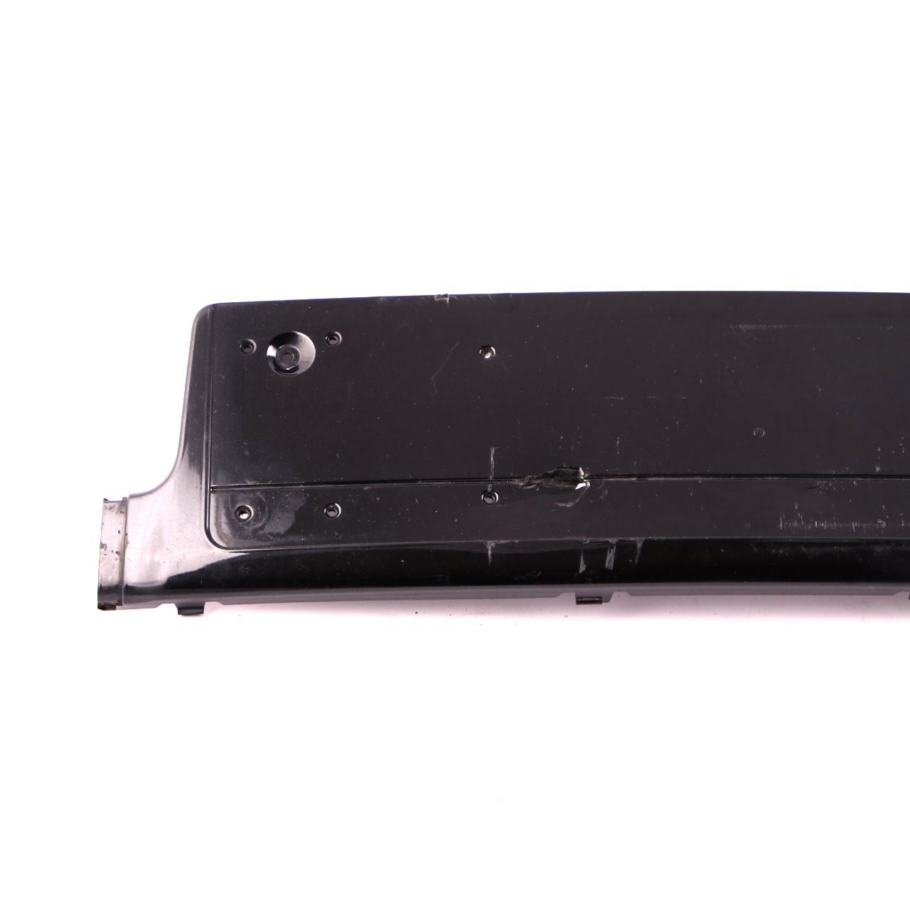 BMW 7 Series E65 E66 Front Bumper Licence Plate Base Black Sapphire 8223229