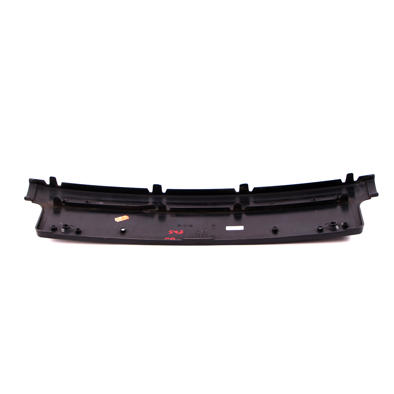 BMW 7 Series E65 E66 Front Bumper Licence Plate Base Black Sapphire 8223229