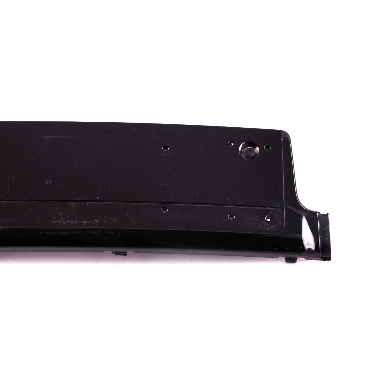 BMW 7 Series E65 E66 Front Bumper Licence Plate Base Black Sapphire 8223229