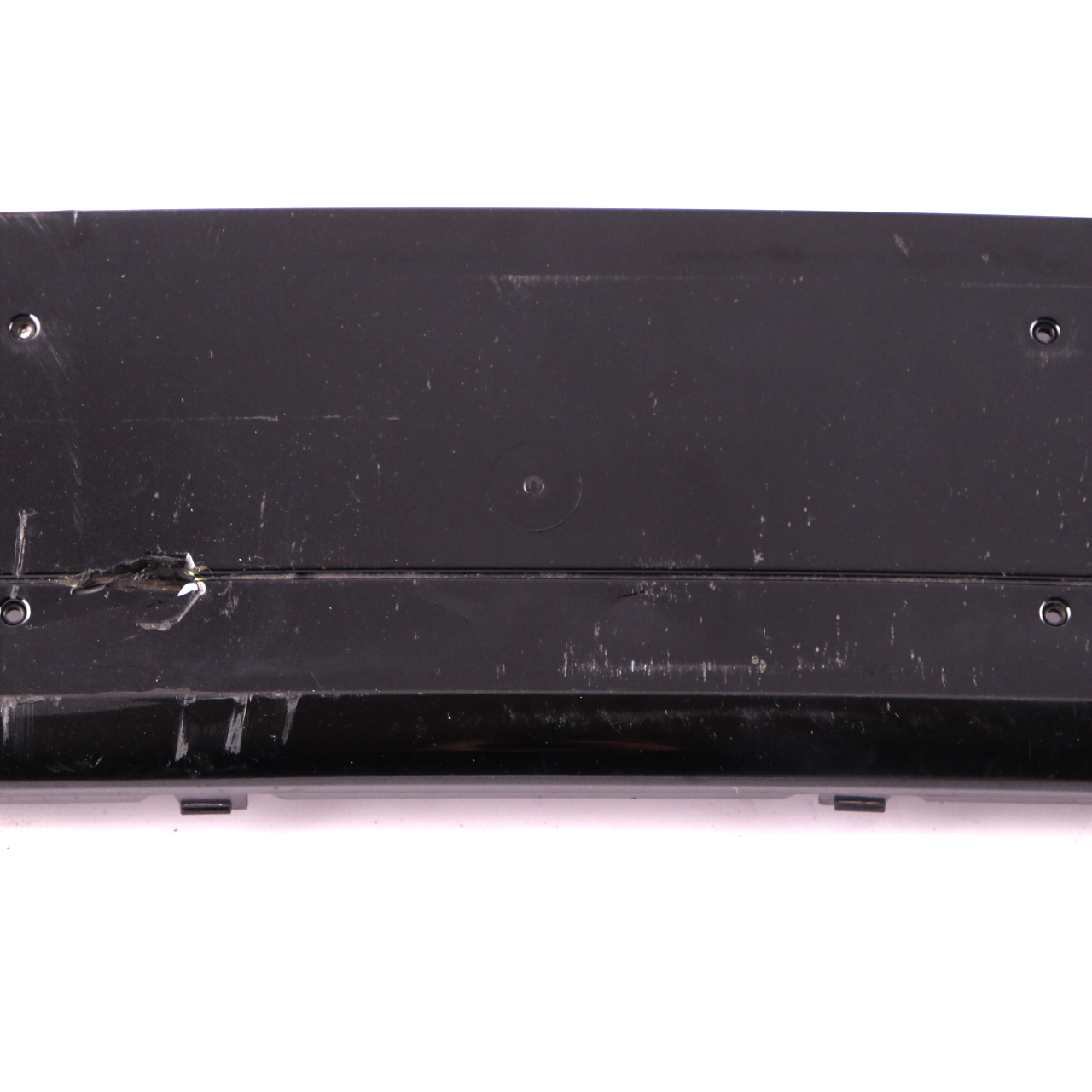 BMW 7 Series E65 E66 Front Bumper Licence Plate Base Black Sapphire 8223229