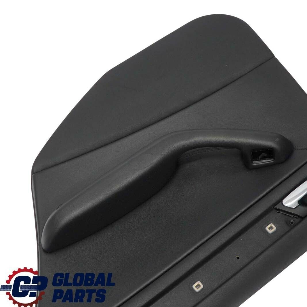 BMW 3 E46 Saloon Rear Right O/S Trim Panel Door Card Leather Montana Black