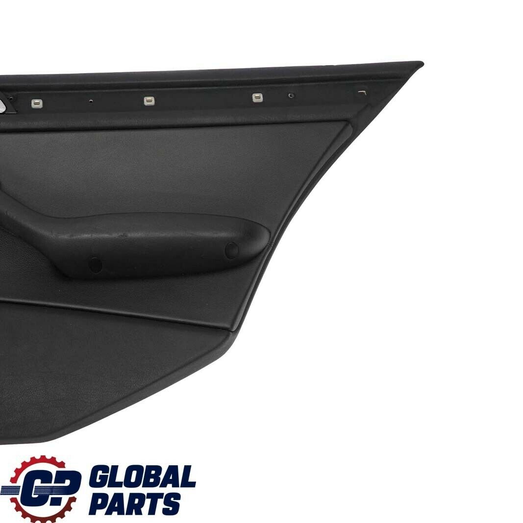 BMW 3 E46 Saloon Rear Right O/S Trim Panel Door Card Leather Montana Black