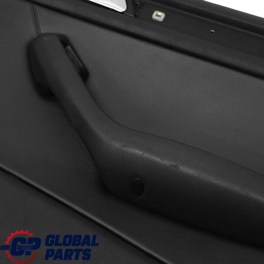 BMW 3 E46 Saloon Rear Right O/S Trim Panel Door Card Leather Montana Black