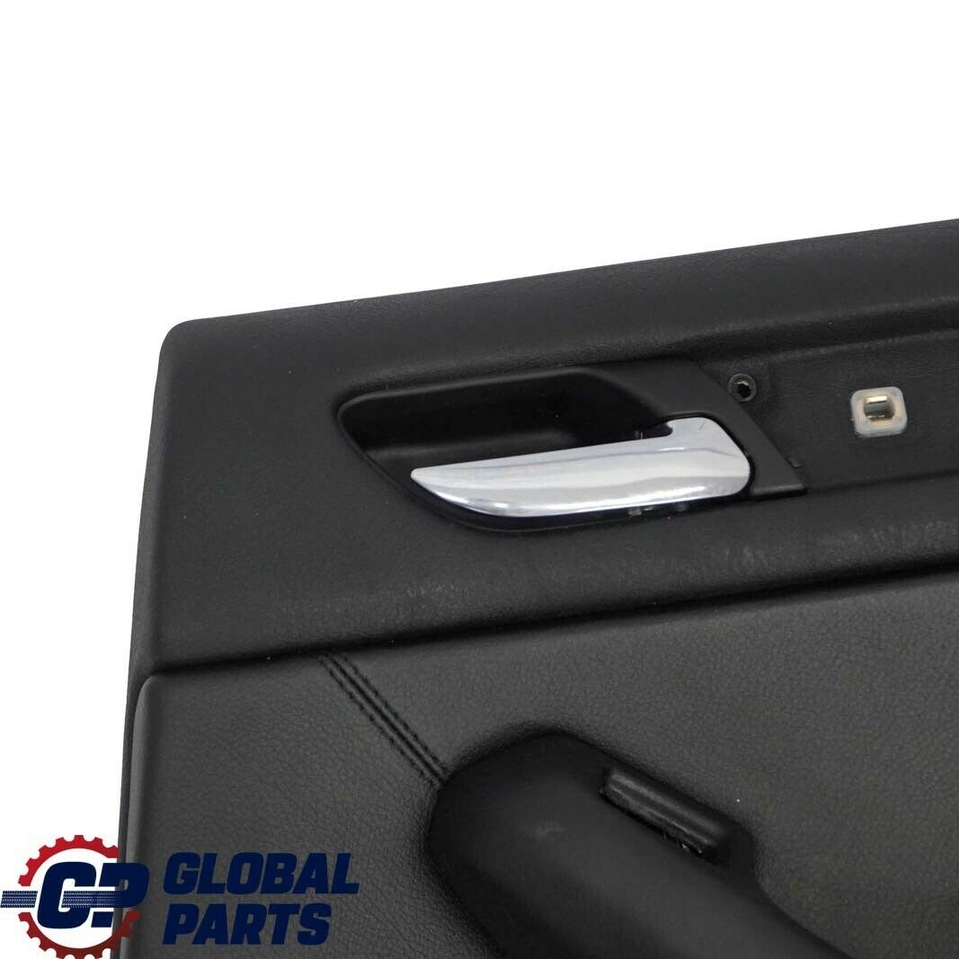 BMW 3 E46 Saloon Rear Right O/S Trim Panel Door Card Leather Montana Black