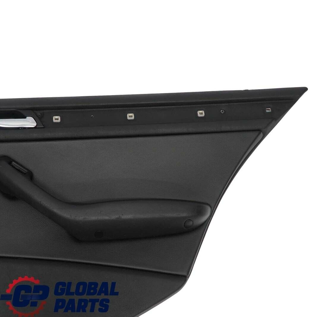 BMW 3 E46 Saloon Rear Right O/S Trim Panel Door Card Leather Montana Black