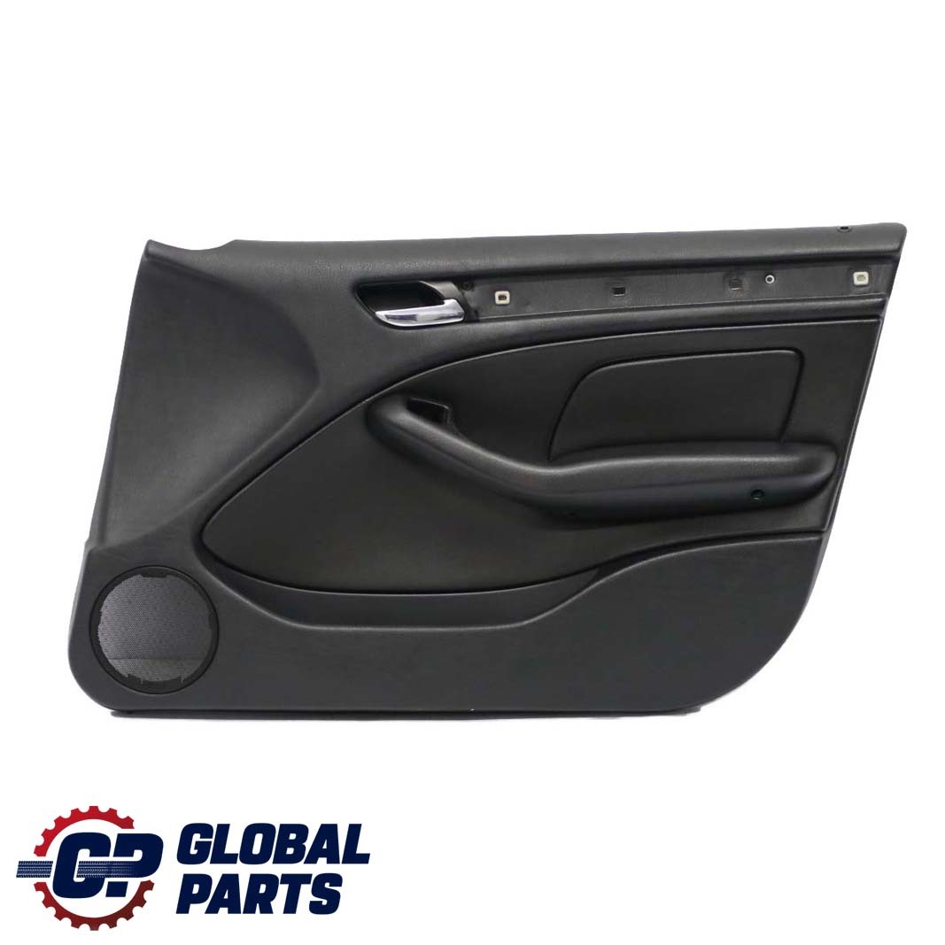 BMW E46 Saloon Touring Front Right O/S Trim Panel Door Card Leather Black