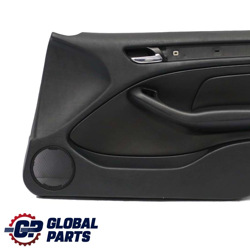 BMW E46 Saloon Touring Front Right O/S Trim Panel Door Card Leather Black