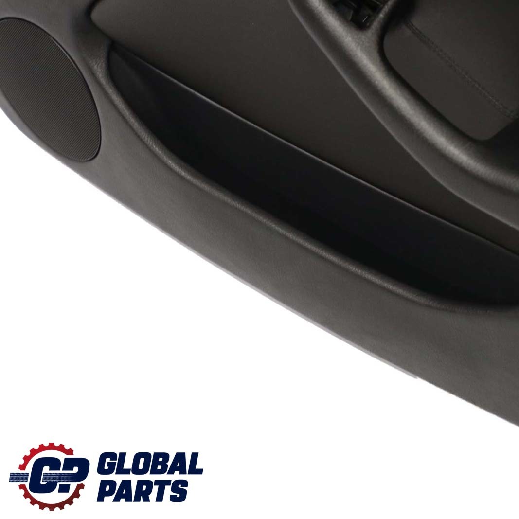 BMW E46 Saloon Touring Front Right O/S Trim Panel Door Card Leather Black