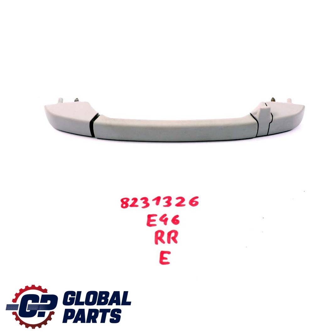 BMW 3 E46 Roof Grab Handle ITS Headlining Rear Right O/S Light Grey 8231326