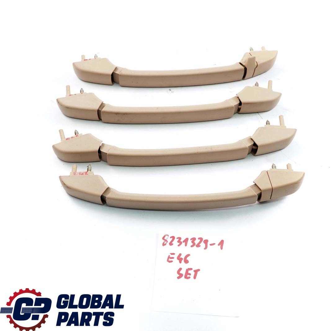 BMW E46 Roof Grab Handle ITS Headlining Front Rear Left Right N/O/S Set Beige