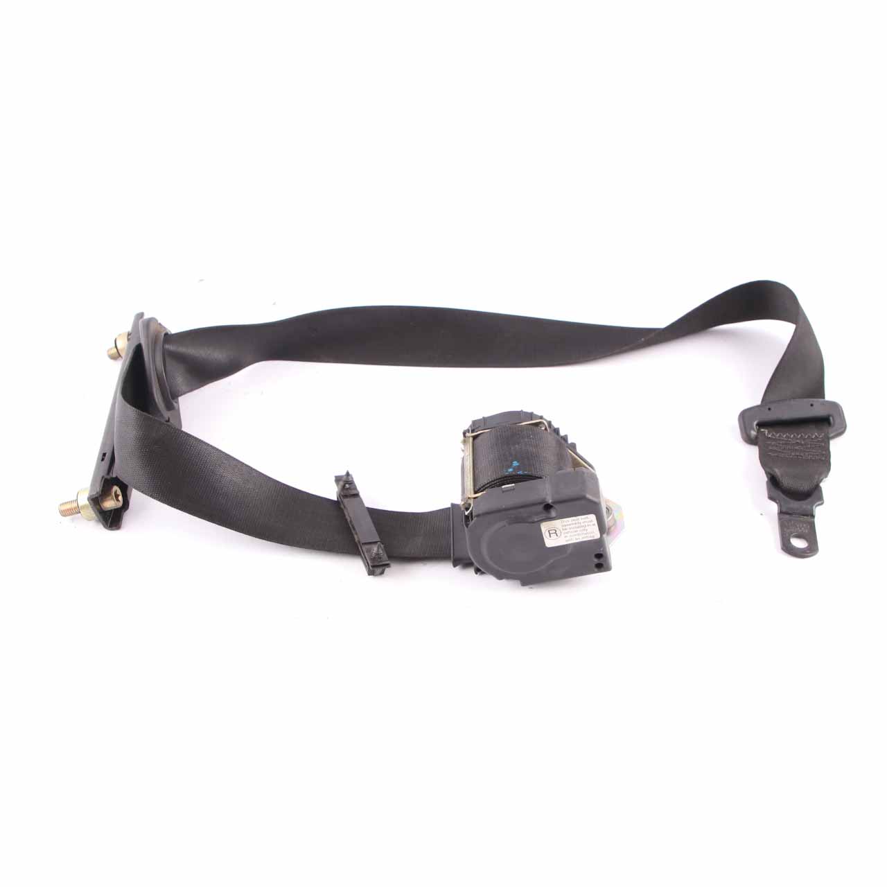 BMW X5 E53 Seatbelt Upper Belt Front Right O/S Black 8245888