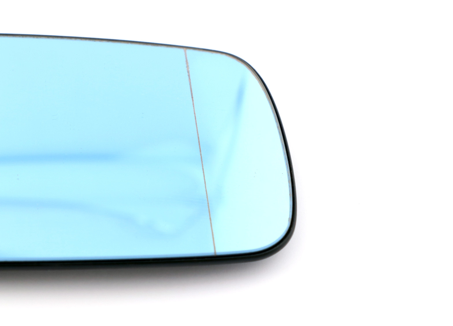 BMW 3 7 Series E46 E65 E66 Left N/S Wing Mirror Glass Heated Blue