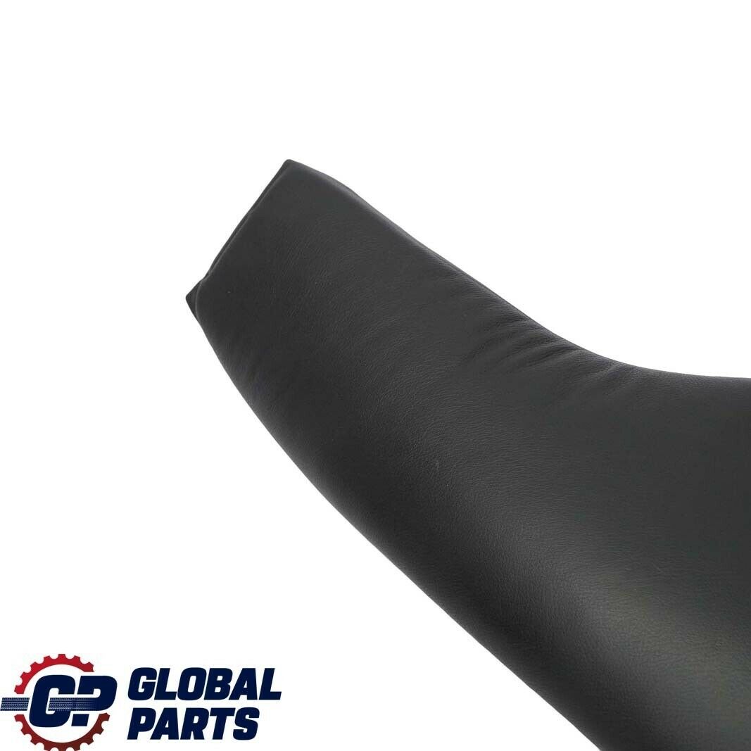 BMW E46 Touring Rear Seat Right O/S Lateral Finisher Panel Black Leather