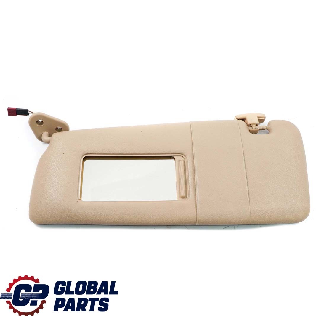 BMW 3 Series E46 Sun Visor Mirror Illuminated Left N/S Light Beige 8267899