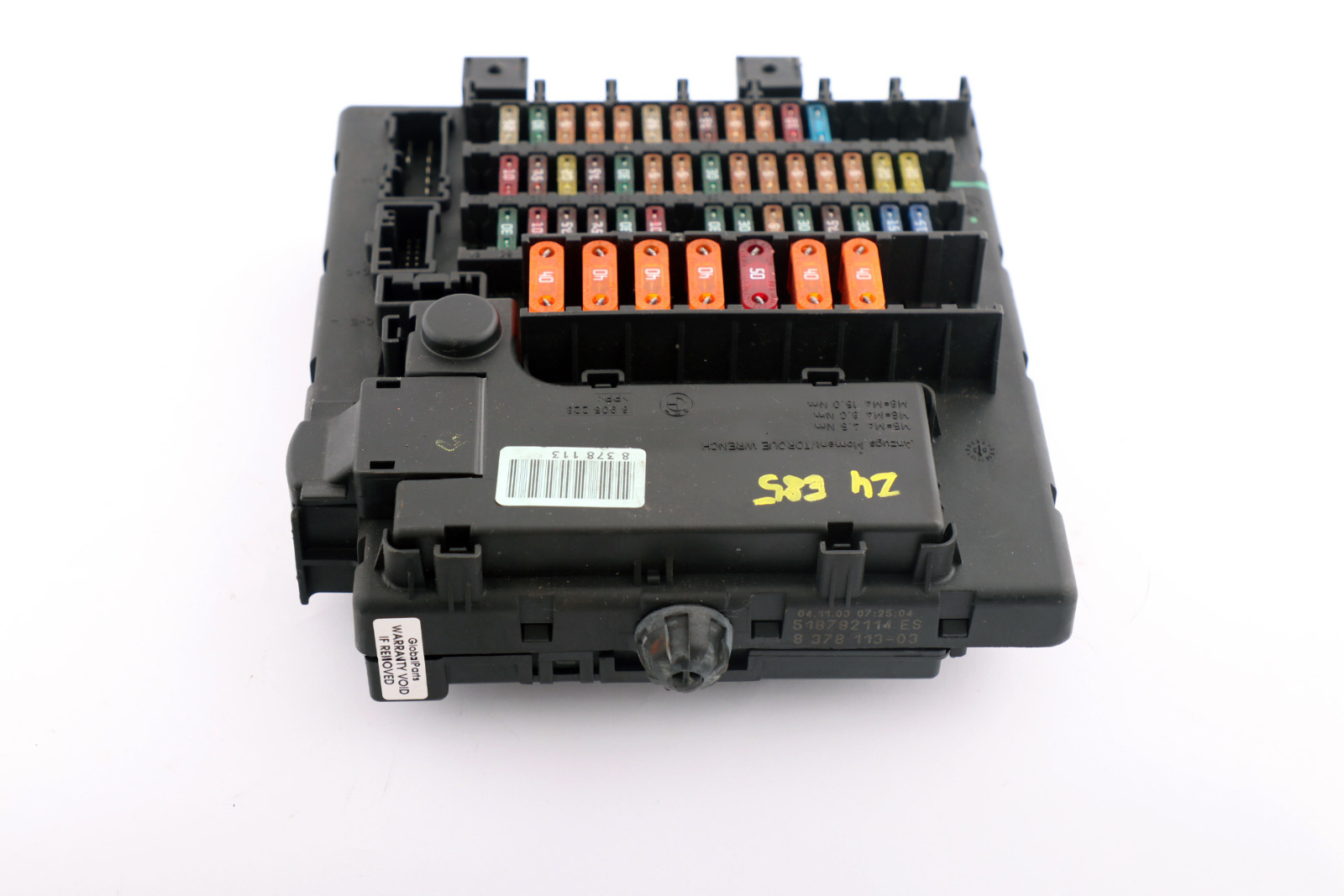 BMW Z4 Series E85 E86 Interior Fuse Box 8378113