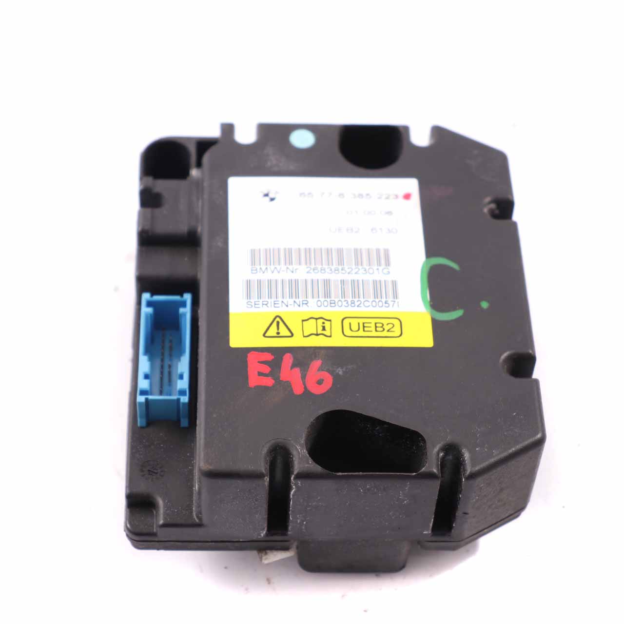 BMW E46 Convertible Rollover Sensor Control Unit Module 8385223