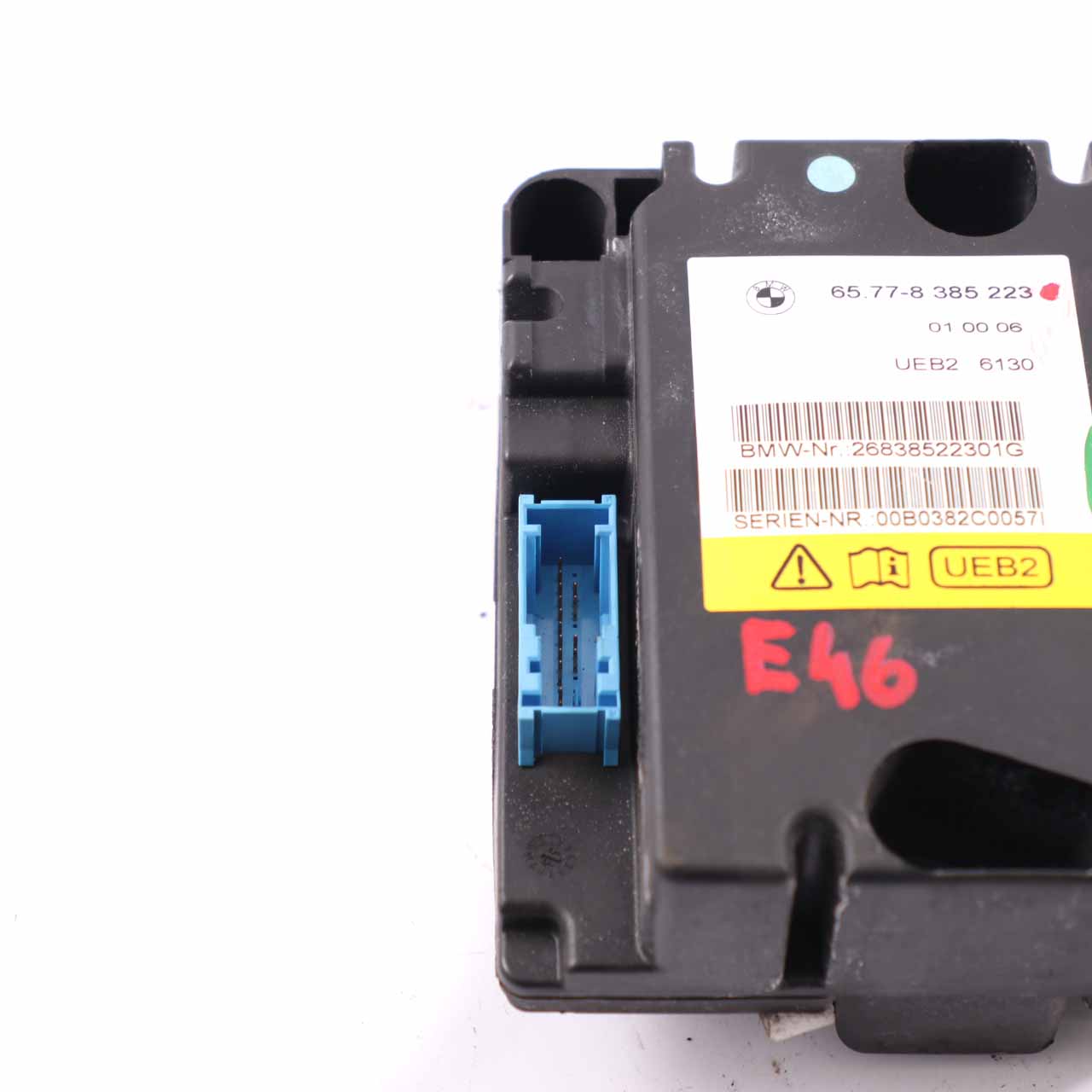 BMW E46 Convertible Rollover Sensor Control Unit Module 8385223