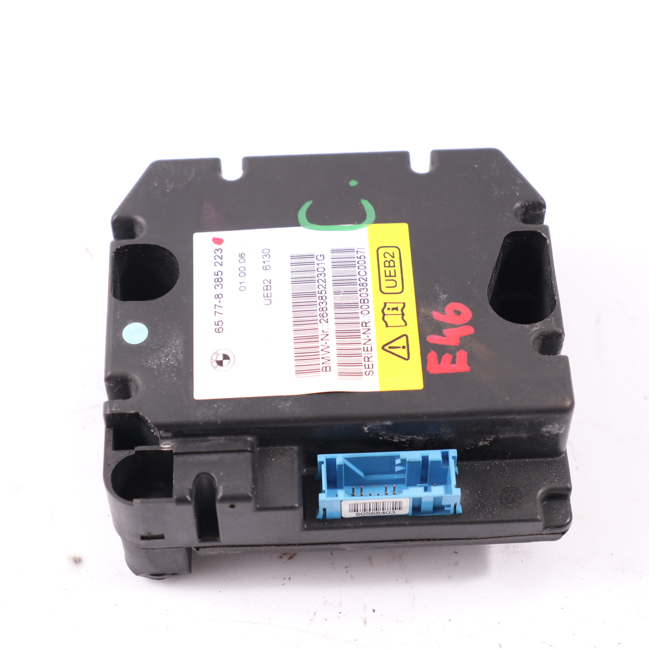 BMW E46 Convertible Rollover Sensor Control Unit Module 8385223