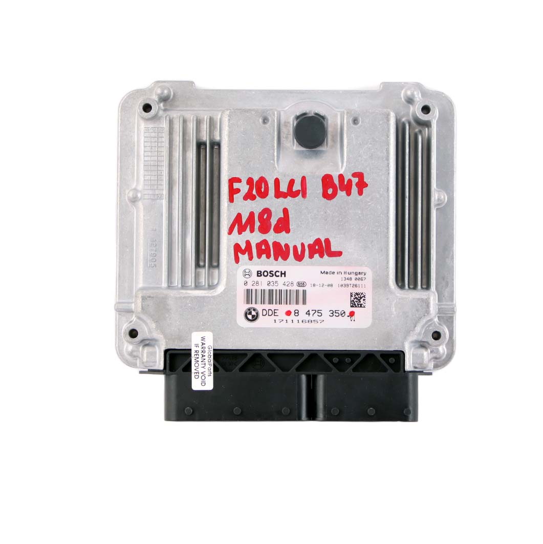 BMW F20 F21 LCI 118d Diesel B47 150HP ECU Control Unit Module DDE 8475350 Manual