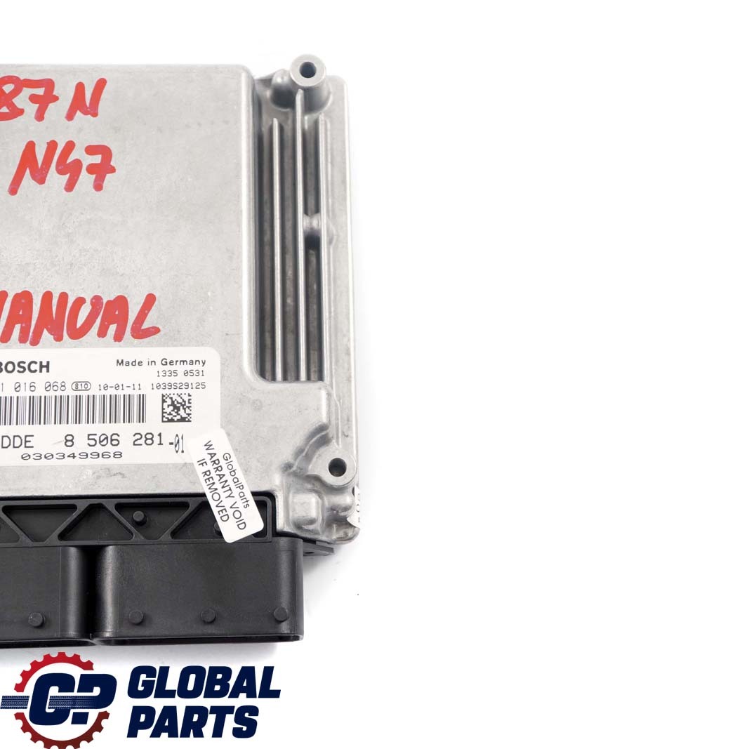 BMW E81 E87 E90 LCI 116d 316d 118d 318d N47 Engine ECU DDE 8506281 Manual