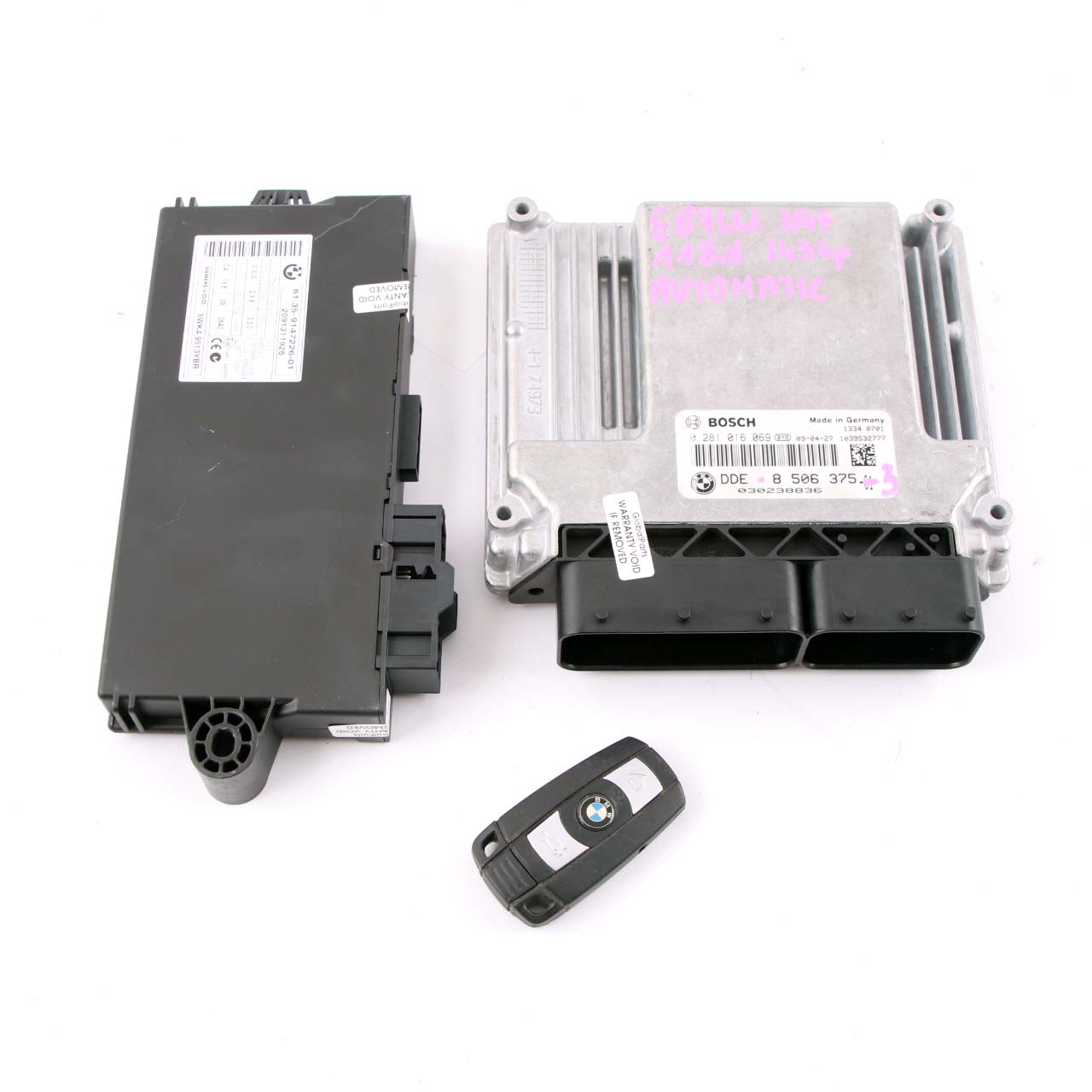 BMW E81 E87 E90 E91 LCI 118d 318d N47 Diesel ECU KIT DDE 8506375 CAS3 + Key