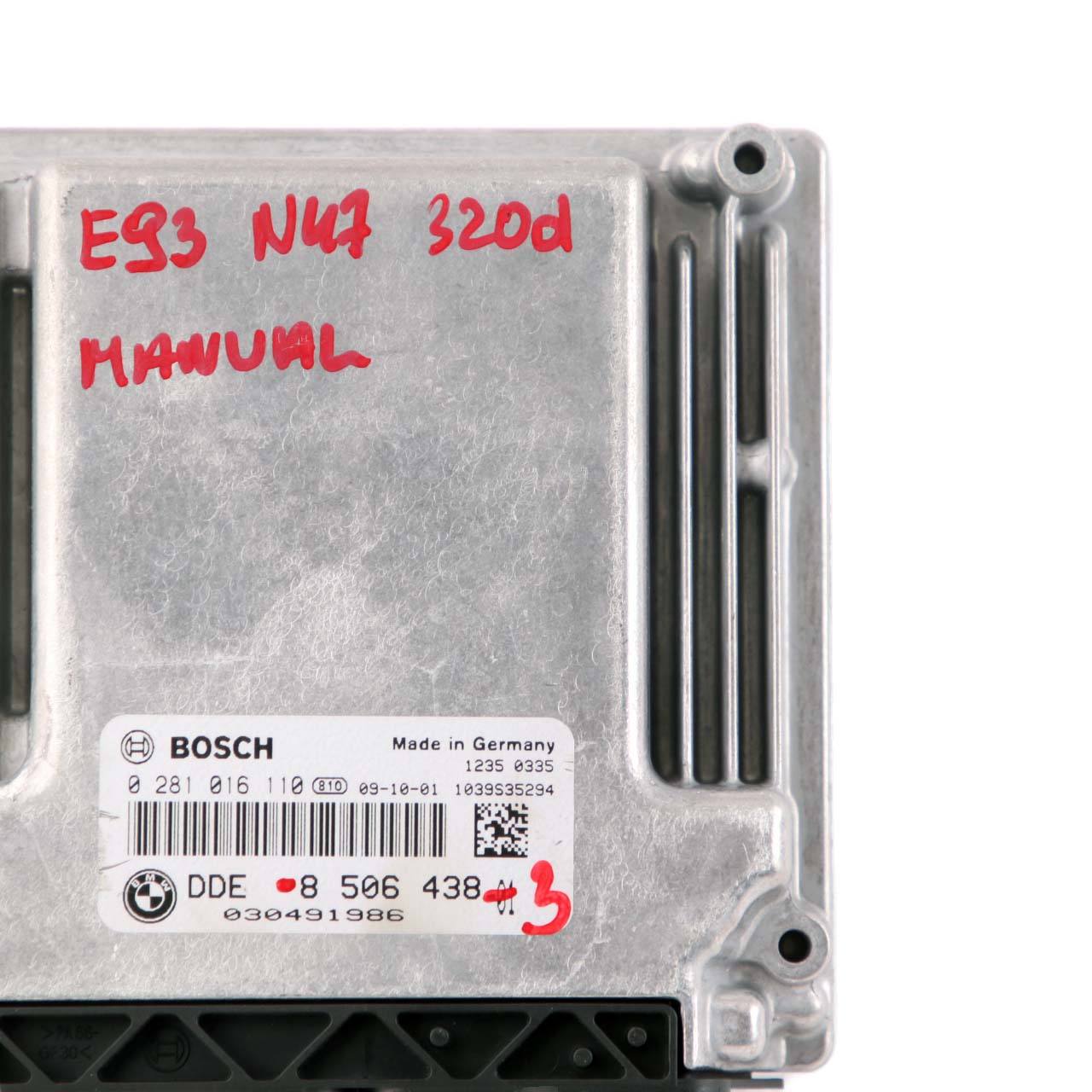 BMW E81 E87 E90 E92 LCI 120d 320d N47 ECU Control Unit Module DDE 8506438 Manual