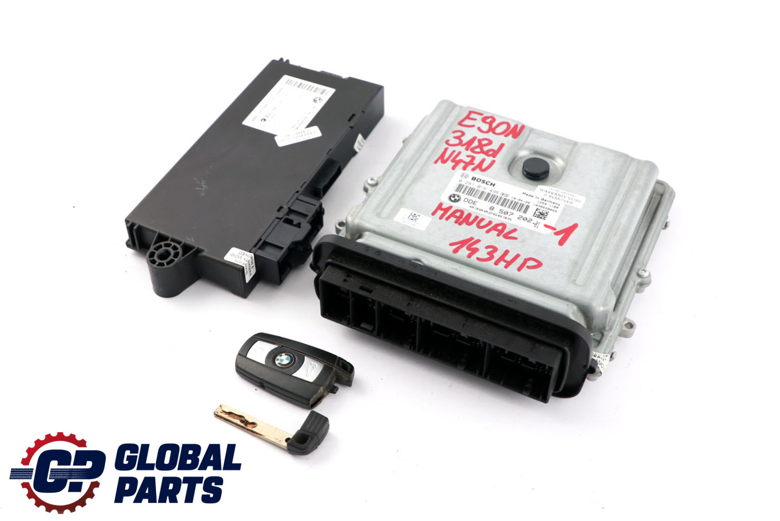 BMW E90 E91 LCI 318d N47N 143HP ECU Kit DDE 8507202 CAS3 Key Manual