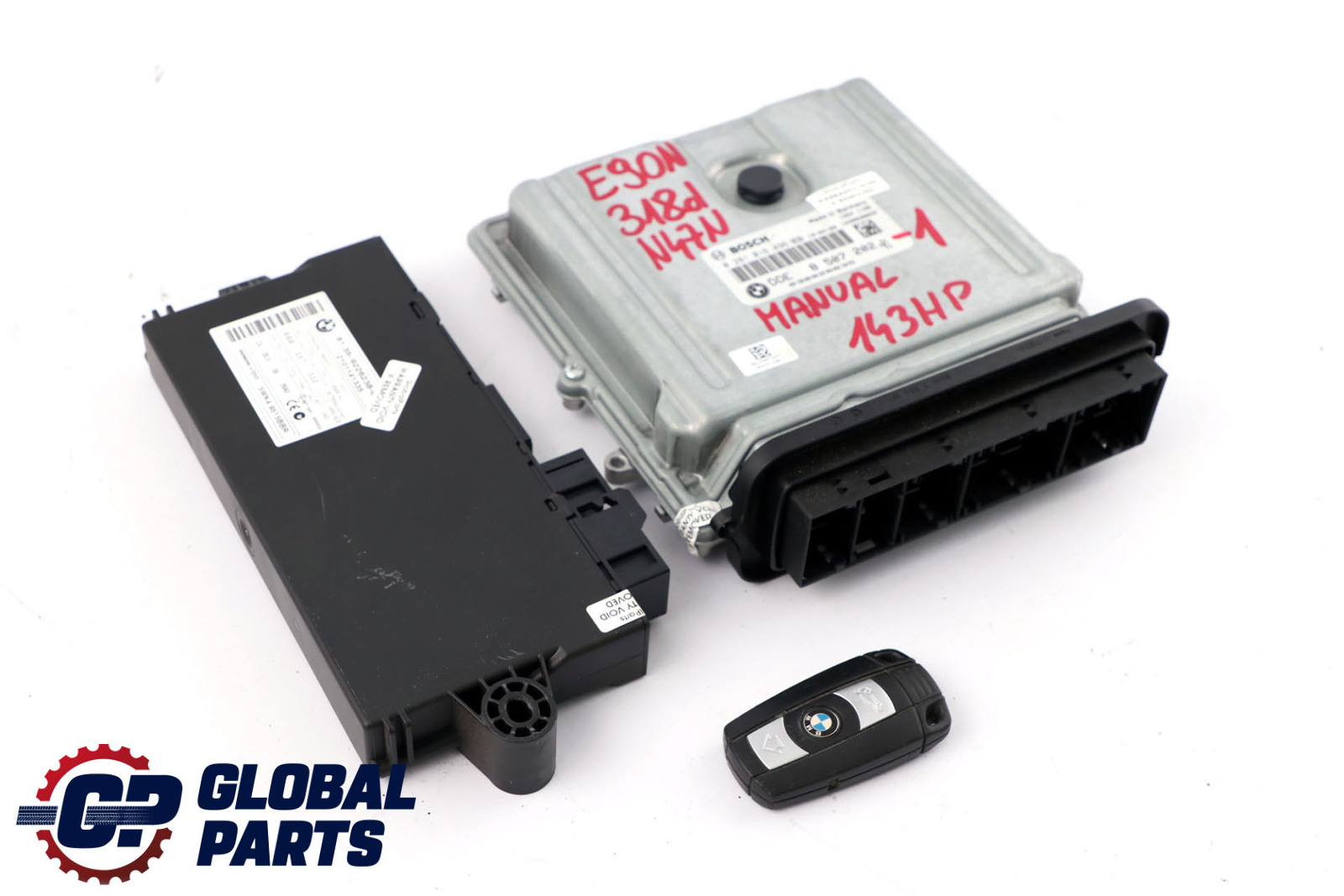 BMW E90 E91 LCI 318d N47N 143HP ECU Kit DDE 8507202 CAS3 Key Manual