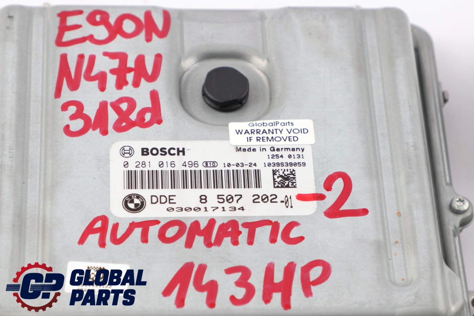 BMW 3 Series E90 E91 LCI 318d N47N 143HP ECU Kit DDE 8507202 CAS3 Key Automatic