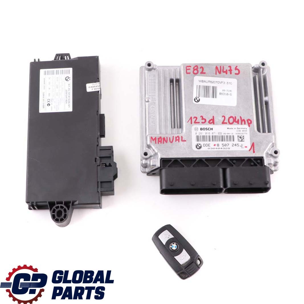 BMW E81 E82 E87 LCI E88 123d Engine N47S ECU Kit DDE 8507245 CAS3 + Key Manual