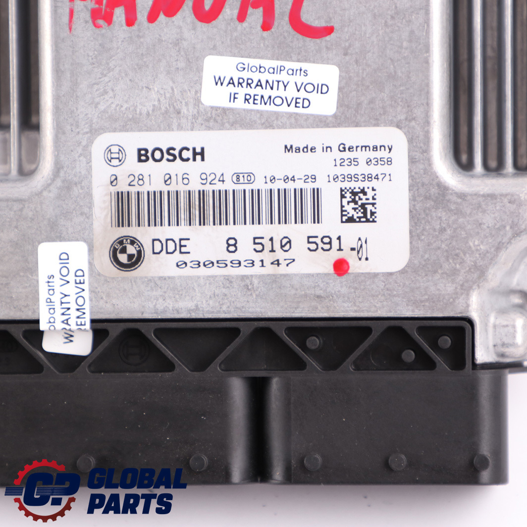 BMW E60 E87 E90 LCI 120d 320d 520d N47 Engine ECU Kit DDE 8510591 CAS3 + Key