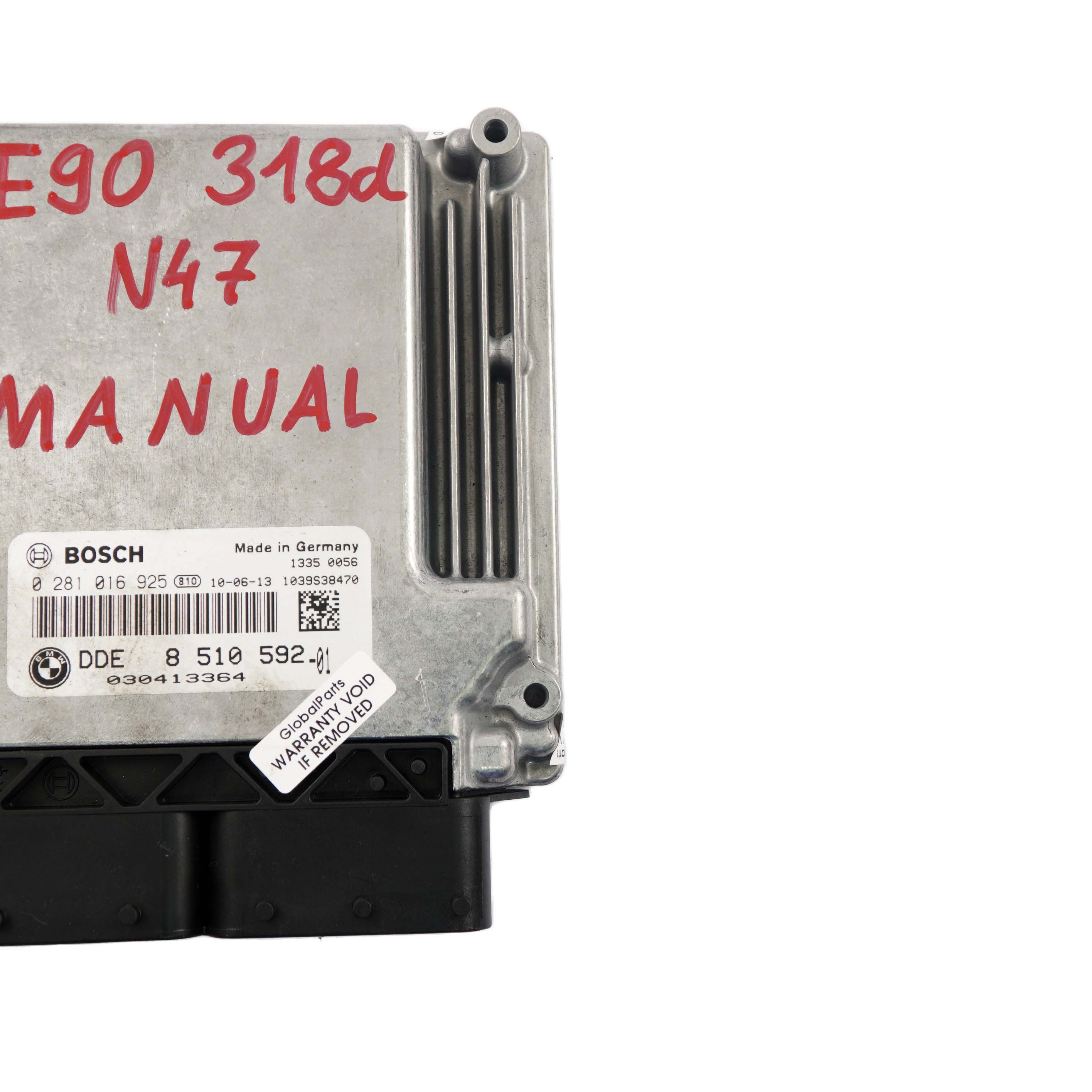 BMW E81 E87 E90 LCI 118d 318d N47 143HP ECU Control Unit DDE 8510592 Manual