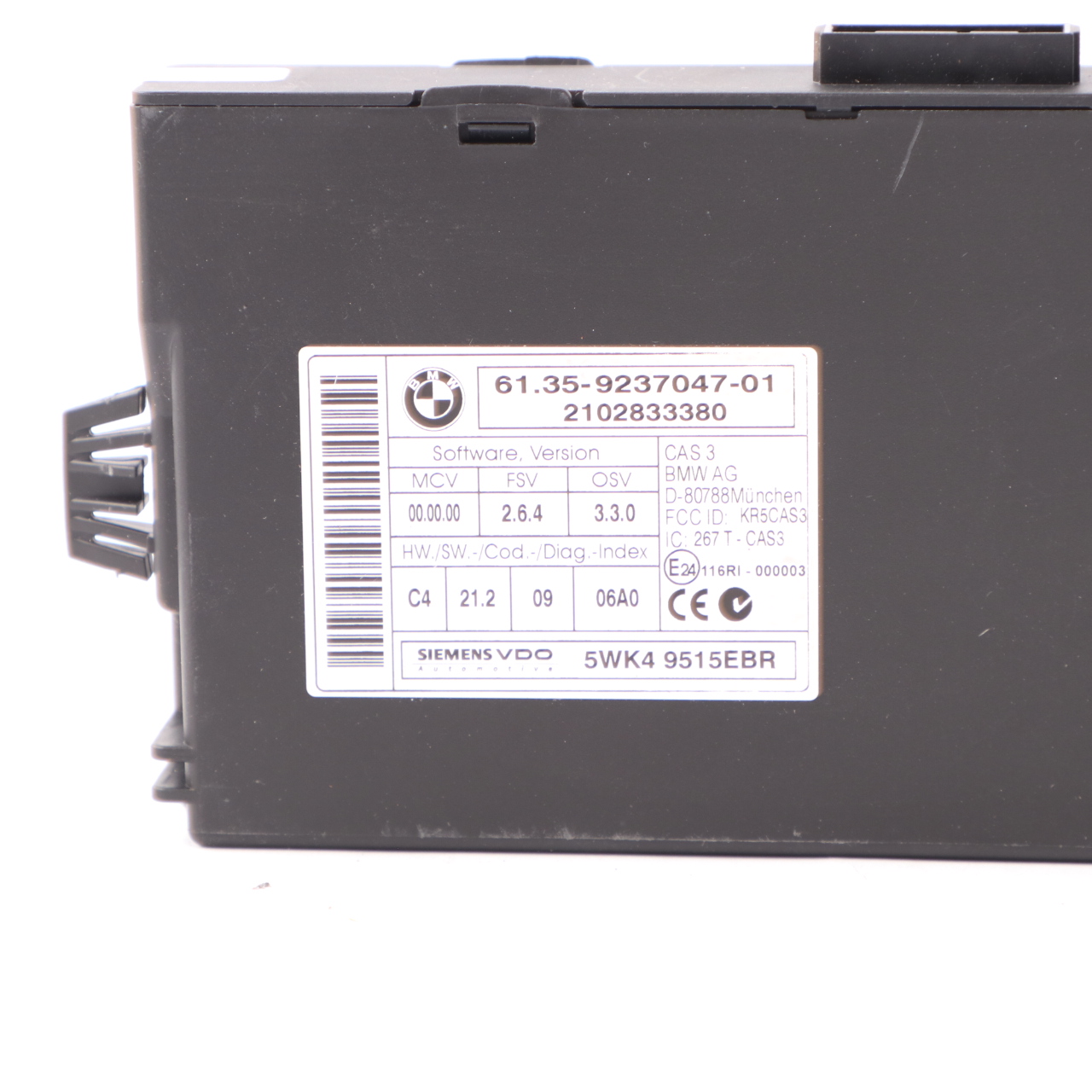 BMW E90 E91 LCI N47N 320ed 320d ed 163HP ECU KIT DDE 8510829 CAS3 + Key Manual