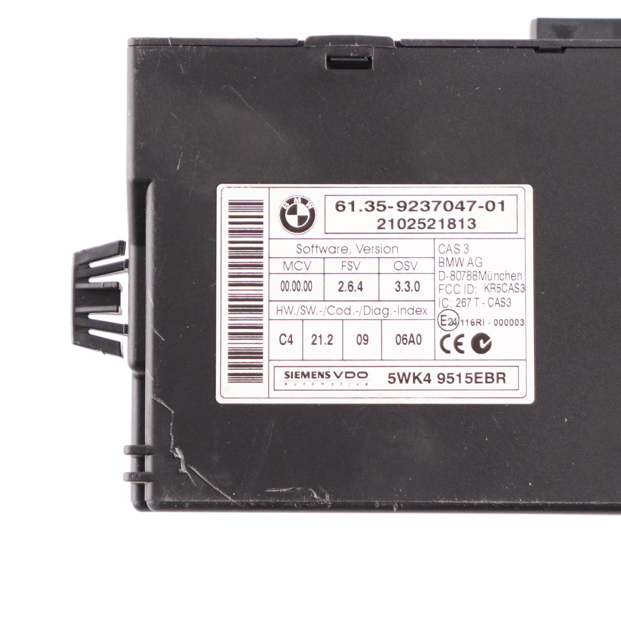 BMW E90 E91 LCI N47N 318d 143HP Engine ECU Kit DDE 8510832 CAS3 + Key Manual