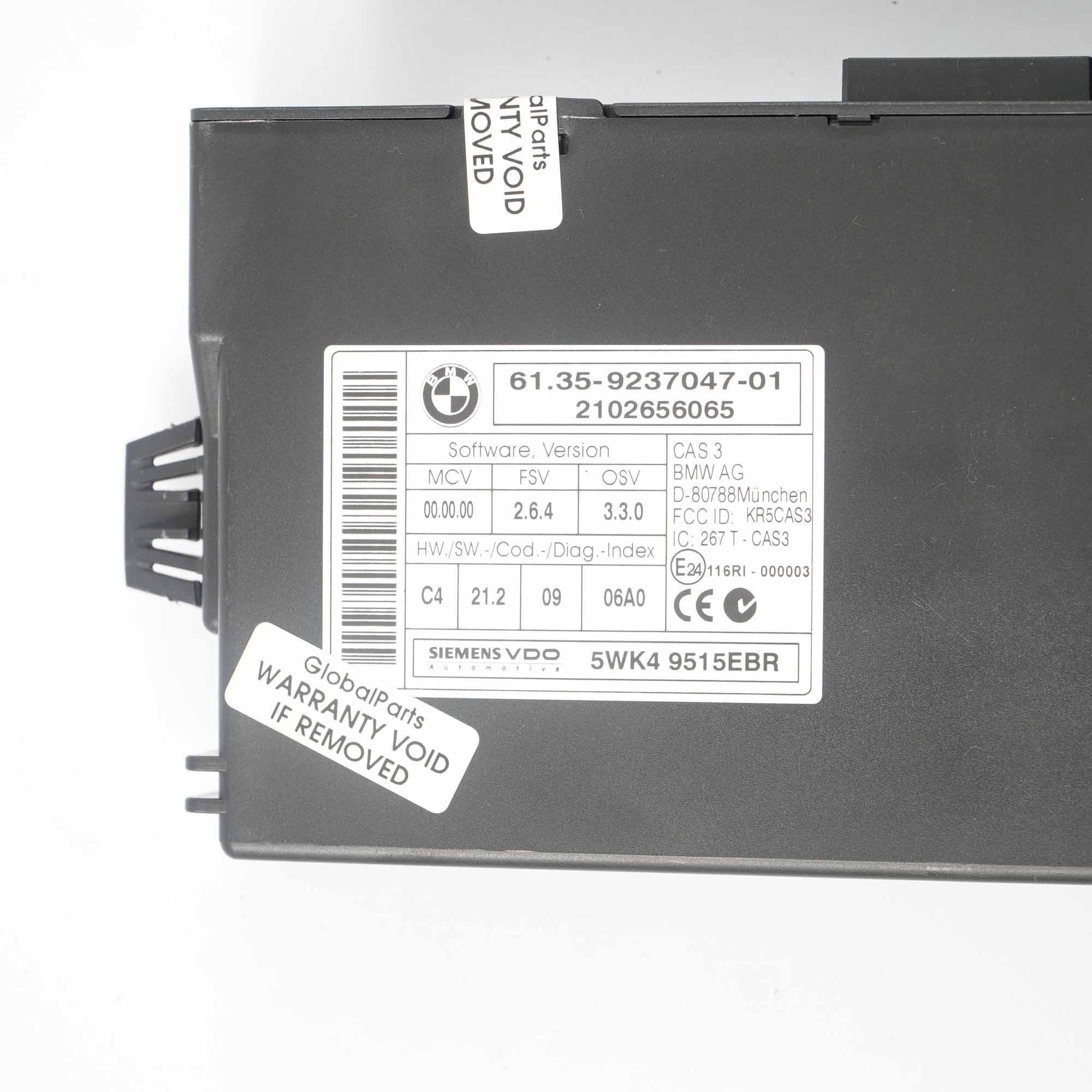 BMW X1 E84 18dX N47 ECU Engine Control Unit Kit DDE 8512499 CAS3 + Key Manual