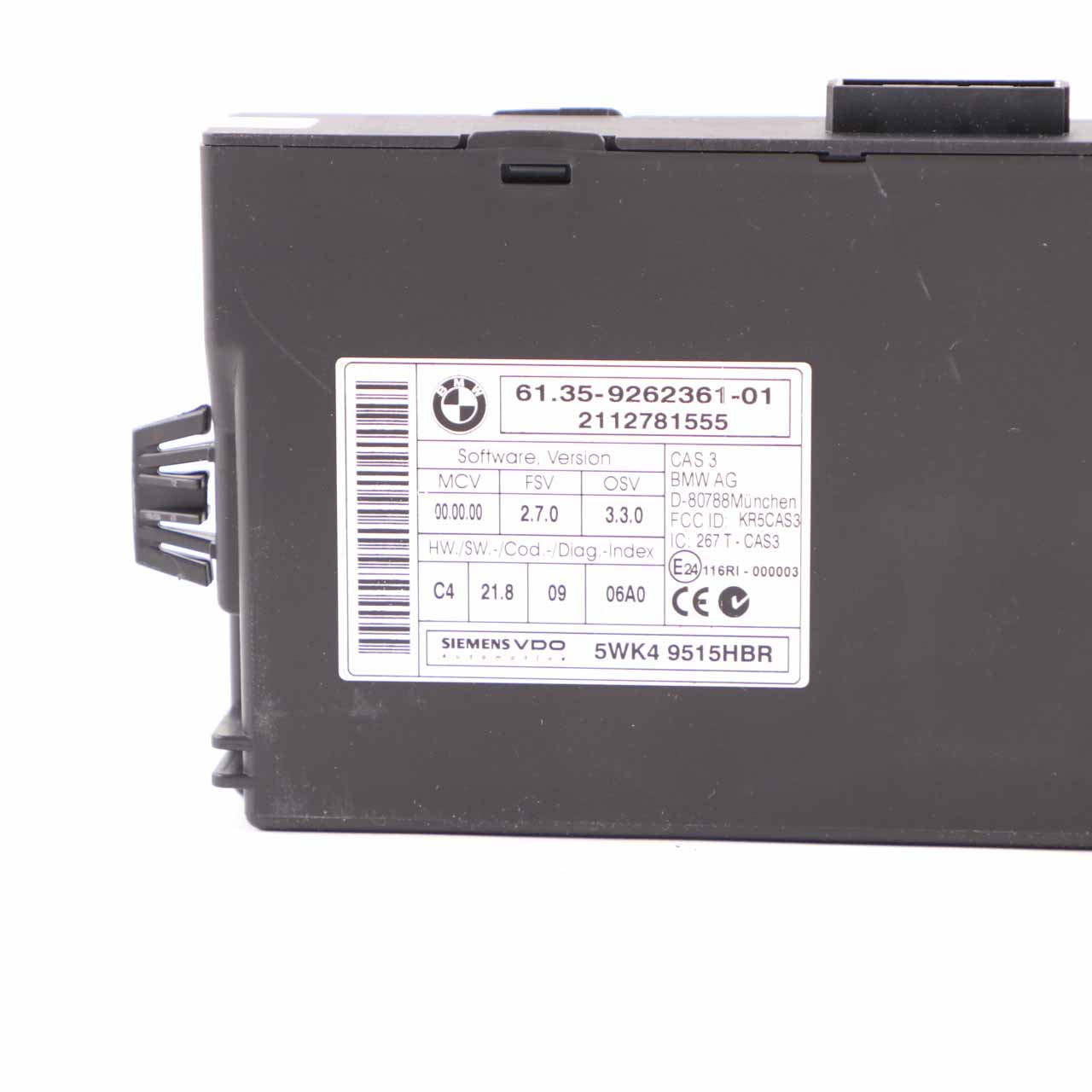 BMW E87 E90 LCI N47 118d 318d 143HP Diesel ECU Kit DDE 8512499 CAS3 + Key Manual