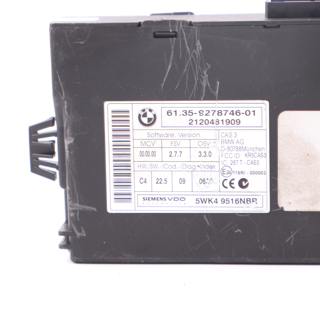 BMW X5 E70 LCI X6 E71 30dX N57 245HP ECU Kit DDE 8517015 CAS3 Key Automatic