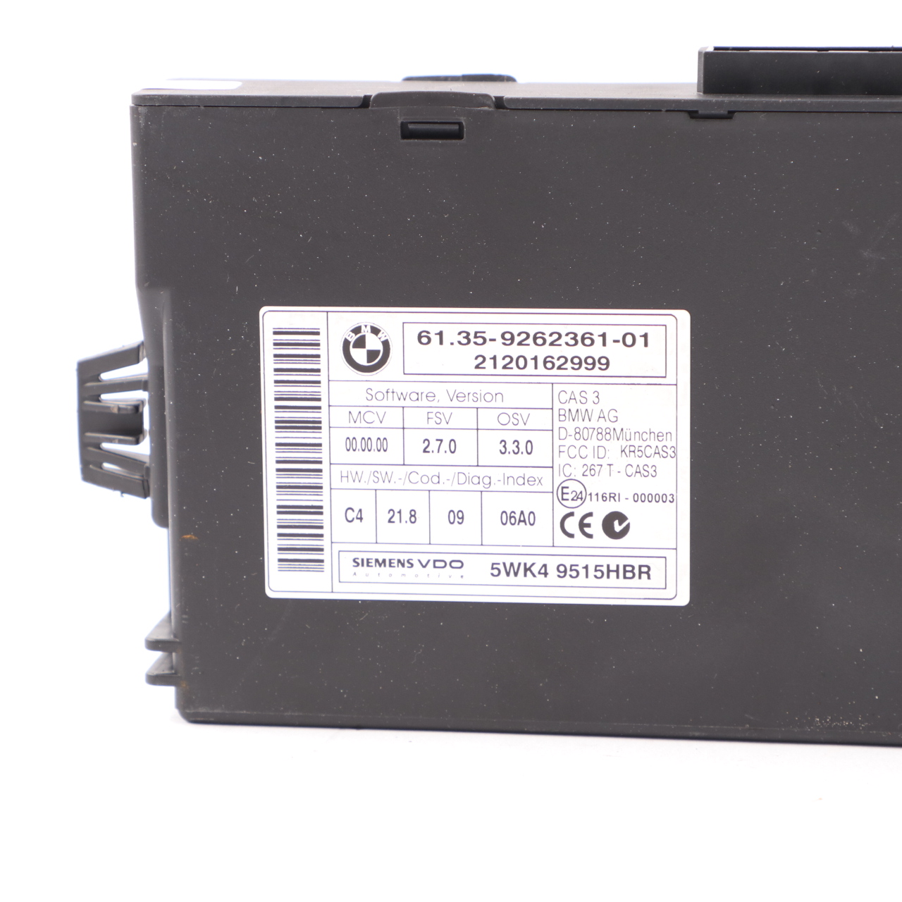 BMW E90 E91 LCI N47N 320d 184HP ECU KIT Module DDE 8518269 CAS 3 Key Manual