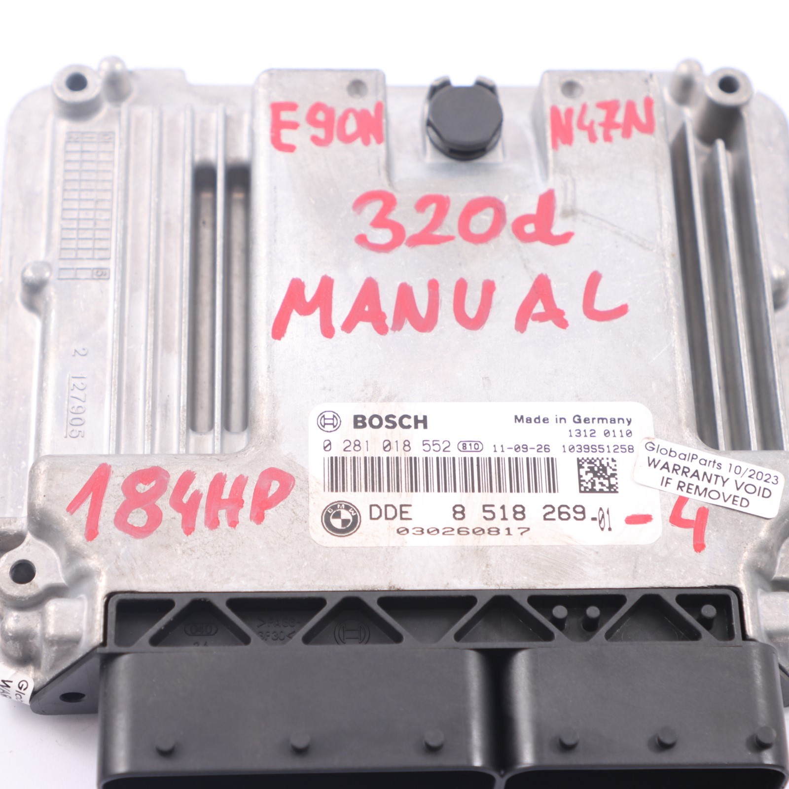 BMW E90 E91 LCI N47N 320d 184HP Engine Control ECU Kit DDE 8518269 + CAS3 + Keys