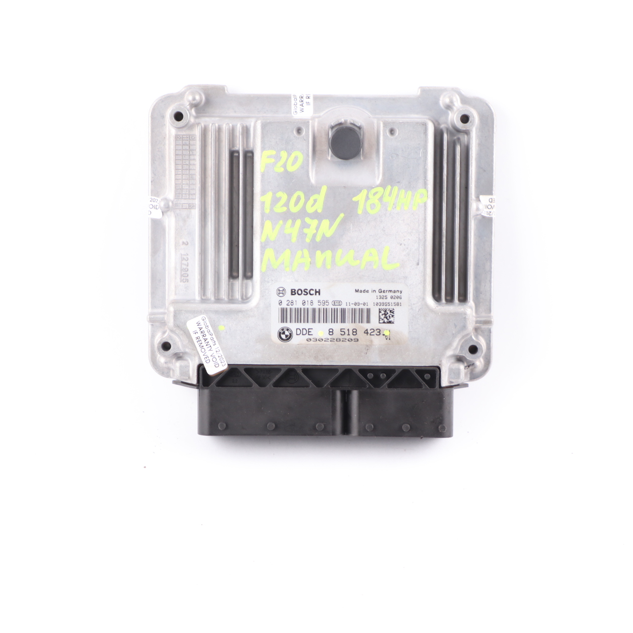 BMW F10 F20 F30 520d 120d 320d N47N 184HP Engine Unit ECU DDE 8518423 Manual