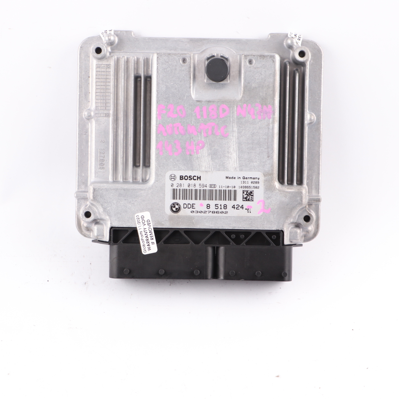 BMW F20 F30 118d 318d N47N 143HP Engine ECU Kit DDE 8518424 + FEM + Key Manual