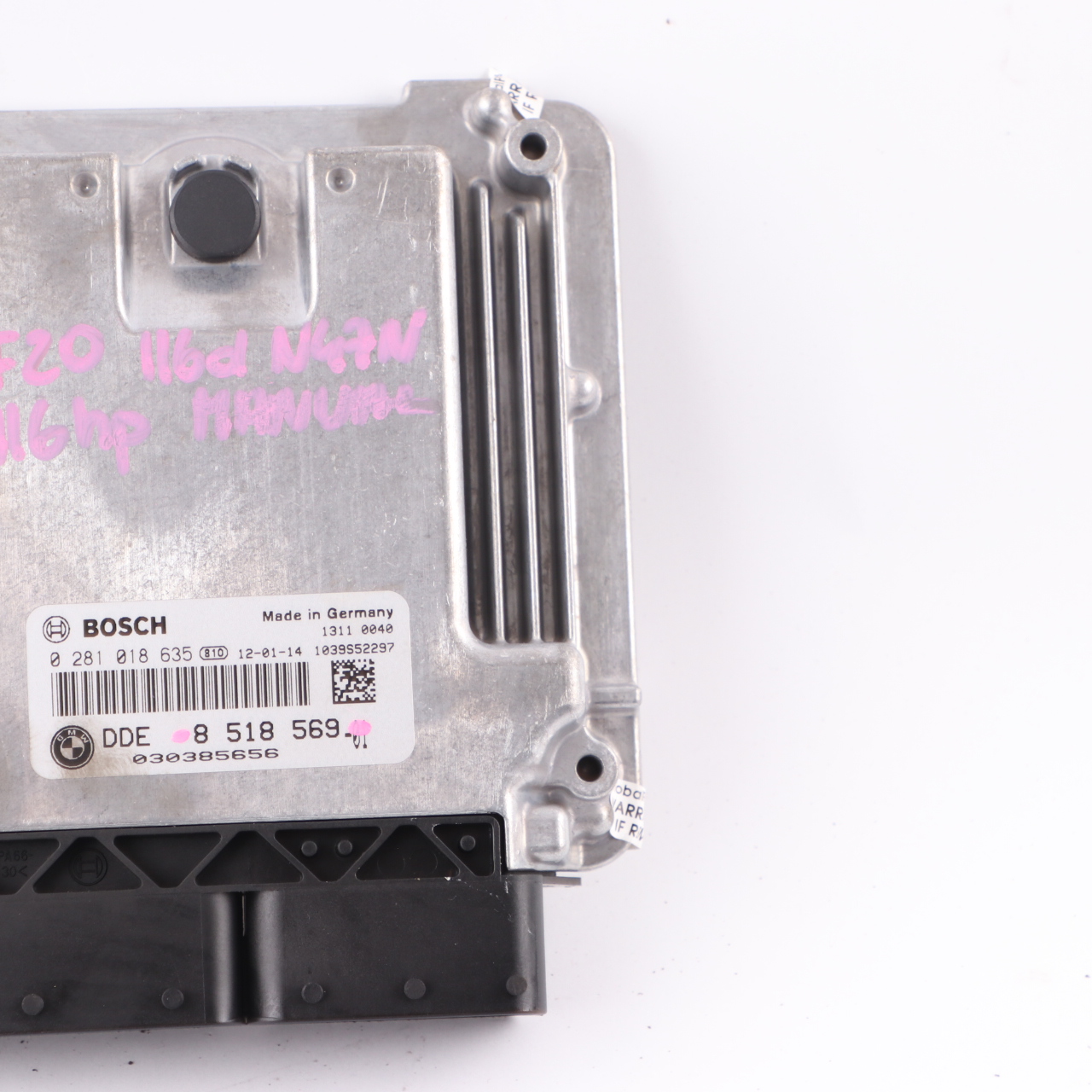 BMW F20 F21 F30 F31 N47N 116d 316d ECU Control Unit Module DDE 8518569 Manual