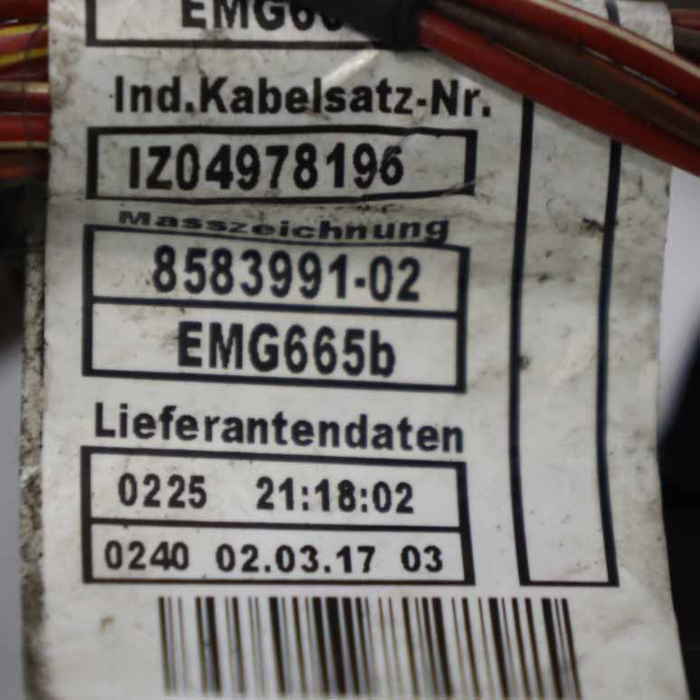 Engine Wiring BMW F25 F26 2.0dX B47 Loom Module Harness Cable Automatic 8570442