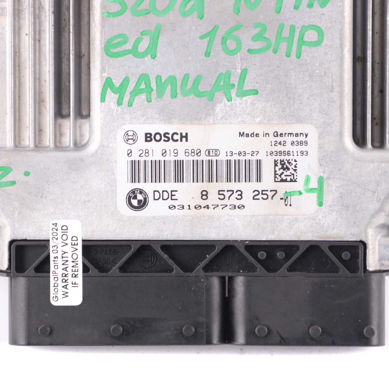 BMW F30 F31 320d ed Diesel N47N 163HP ECU Kit DDE 8573257 + Key + FEM Manual